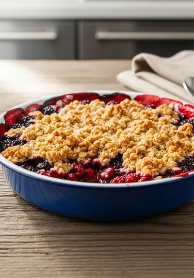Triple Berry Crisp – Easy & Delicious