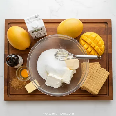 Tropical Mango Cheesecake Bliss - cooking process
