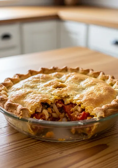 Turkey Onion Southern Tomato Pie