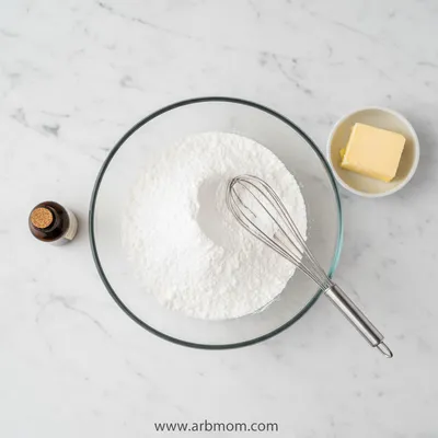 Vanilla Icing – Quick & Easy Powdered Sugar Recipe - ingredients preparation