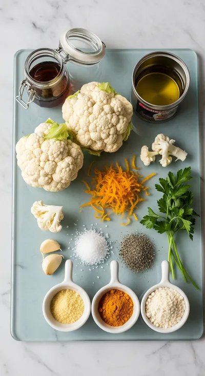 Vegan Baked Orange Cauliflower Recipe - cooking process