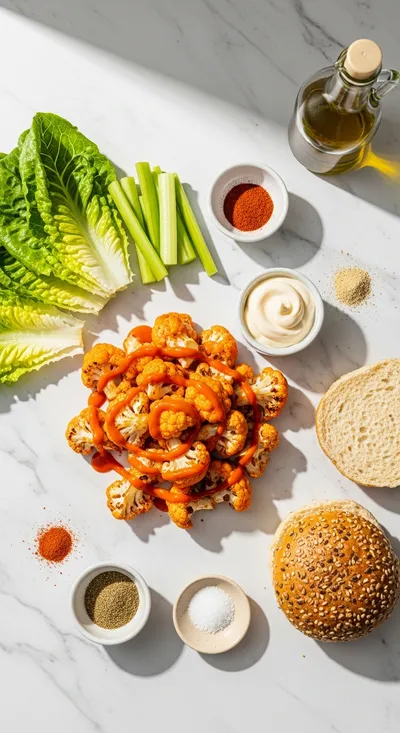 Vegan Buffalo Cauliflower Sandwich – Ultimate Savory Recipe - cooking process