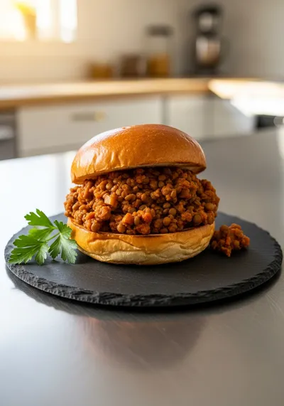 Vegan Lentil Sloppy Joes in 15 Minutes