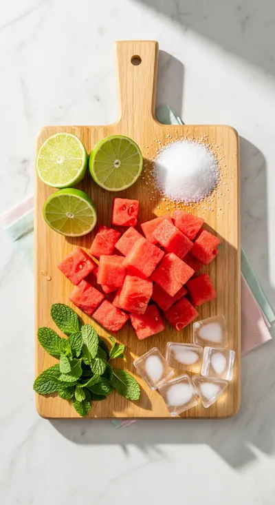 Easy Watermelon Sorbet Recipe - cooking process
