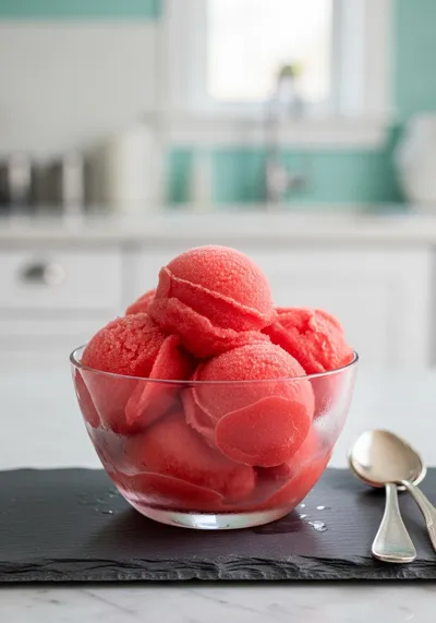Watermelon Sorbet – 2‑Ingredient Frozen Treat
