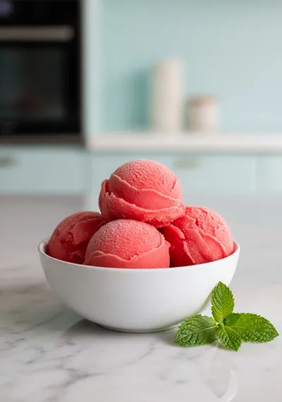 Watermelon Sorbet – Healthy Vegan Delight