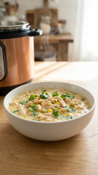 White Chicken Chili Soup – Healthy Pressure Cooker Recipe