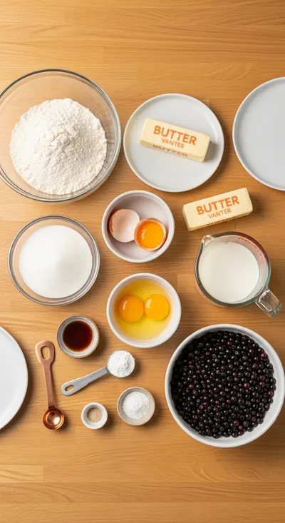 Wild Huckleberry Muffins - cooking process