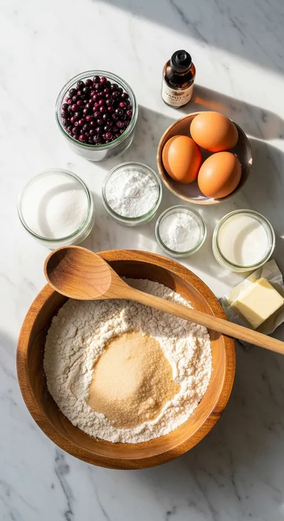 Wild Huckleberry Muffins - cooking process