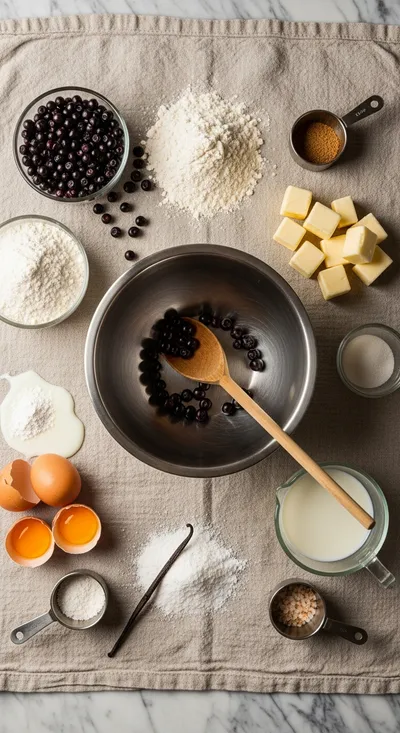 Wild Huckleberry Muffins - cooking process